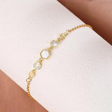 Delicate Opal Shell Bracelet - Personalized Shapeshifting Jewelry