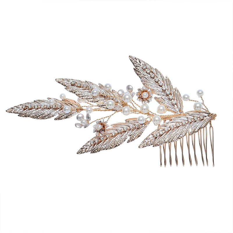 Pearl Tiara Hair Comb for Women Mother Daughter PR