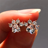Opal Stone Stud Earrings Silver Wedding Jewelry Boho