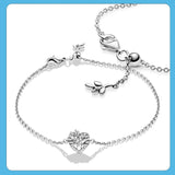 925 Silver Heart Family Tree of Life Bracelet