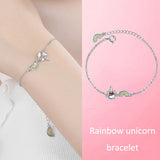 925 Silver Heart Family Tree Bracelet for Women