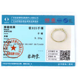 925 Silver Infinity Knot Bangle Bracelet for Women
