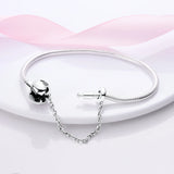 925 Silver Infinity Knot Bangle Bracelet for Women