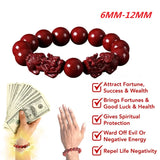 FengShui Pixiu Charms Cinnabar Bracelet - Bring Wealth Good Luck