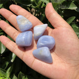Natural Polished Lace Agate Tumbled Stone Gravel Crystal Healing Stone