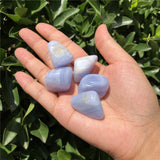 Natural Polished Lace Agate Tumbled Stone Gravel Crystal Healing Stone