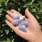Natural Polished Lace Agate Tumbled Stone Gravel Crystal Healing Stone