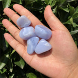 Natural Polished Lace Agate Tumbled Stone Gravel Crystal Healing Stone