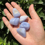 Natural Polished Lace Agate Tumbled Stone Gravel Crystal Healing Stone