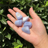 Natural Polished Lace Agate Tumbled Stone Gravel Crystal Healing Stone