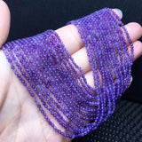 Natural Amethyst Faceted Loose Beads for Jewelry Making
