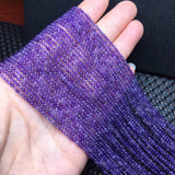Natural Amethyst Faceted Loose Beads for Jewelry Making