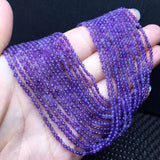 Natural Amethyst Faceted Loose Beads for Jewelry Making
