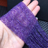 Natural Amethyst Faceted Loose Beads for Jewelry Making