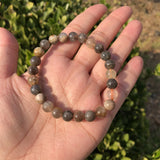 Moonstone Sunstone Bracelet AA Crystal Healing Jewelry