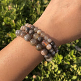 Moonstone Sunstone Bracelet AA Crystal Healing Jewelry