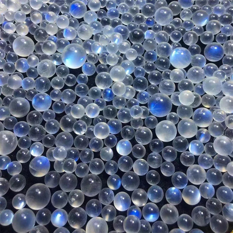 Moonstone Small Ball Sphere Beads Crystal Reiki Healing Stones
