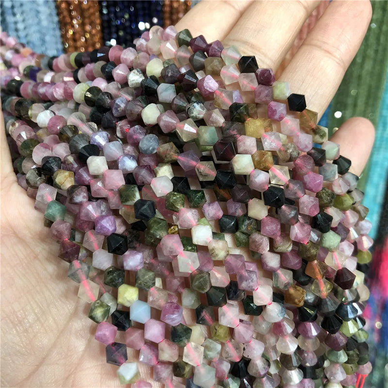 Fengbaowu Tourmaline 5.5*6mm Disc Beads Row DIY Jewelry Making