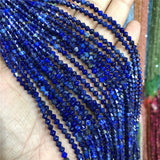 Fengbaowu Lapis Lazuli 4mm Disc Shape Beads DIY Jewelry Making