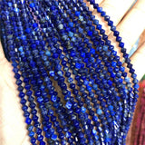 Fengbaowu Lapis Lazuli 4mm Disc Shape Beads DIY Jewelry Making