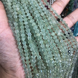 Prehnite 5*5.5mm Disc Beads for Jewelry Making