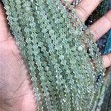 Prehnite 5*5.5mm Disc Beads for Jewelry Making
