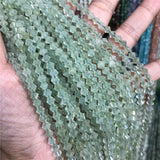 Prehnite 5*5.5mm Disc Beads for Jewelry Making