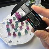 Rainbow Fluorite Dinosaur Pendant Crystal Carved Animal Figurine
