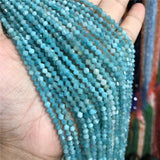 Fengbaowu Natural Stone Tianhe Amazonite 3*4mm Disc Beads DIY Jewelry Making