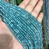 Fengbaowu Natural Stone Tianhe Amazonite 3*4mm Disc Beads DIY Jewelry Making
