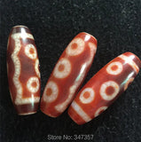 Tibetan 8 Eyes Mystical Dzi Red Stone Charm