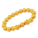 Fengshui Vietnam Pixiu Bracelets Natural Stone Golden Bead Couples Charm Bracele