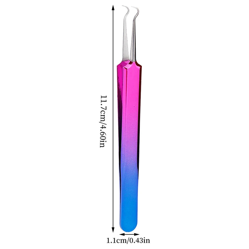 Colorful Stainless Steel Tweezers for DIY Beading Jewelry
