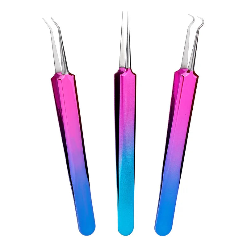 Colorful Stainless Steel Tweezers for DIY Beading Jewelry