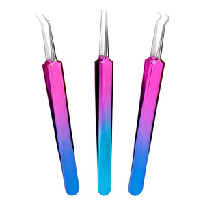 Colorful Stainless Steel Tweezers for DIY Beading Jewelry