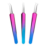 Colorful Stainless Steel Tweezers for DIY Beading Jewelry