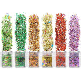 Chunky Sequins & Fine Glitter Mix, Cosmetic Glitter Flakes