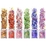 Chunky Sequins & Fine Glitter Mix, Cosmetic Glitter Flakes