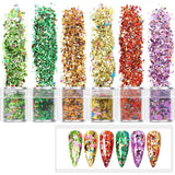 Chunky Sequins & Fine Glitter Mix, Cosmetic Glitter Flakes