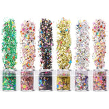 Chunky Sequins & Fine Glitter Mix, Cosmetic Glitter Flakes