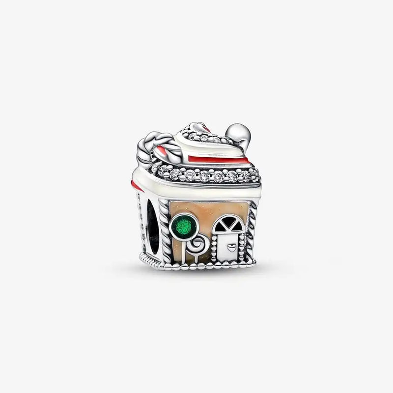 Gingerbread House Charm for Bracelet Bangle Jewelry Making