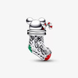 Christmas Mouse & Stocking Charm for Bracelet Bangle Jewelry