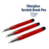 Fiberglass Scratch Brush Pen 3Pcs for Jewelry Watch Coin Cleaning