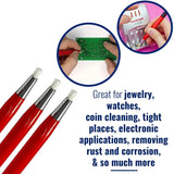 Fiberglass Scratch Brush Pen 3Pcs for Jewelry Watch Coin Cleaning