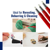 Fiberglass Scratch Brush Pen 3Pcs for Jewelry Watch Coin Cleaning