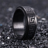Fidget Rings Dragon Pattern Spinner Band Stress Relieving