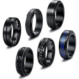 Fidget Rings Dragon Pattern Spinner Band Stress Relieving