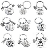 Field Hockey Skate Skating Football Keychain Keyring Charm Key Chain