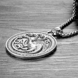 Fierce Animal Dragon Necklace Dragon Jewelry