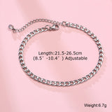 Figaro Chain Anklet,Adjustable Anklet for Men Women